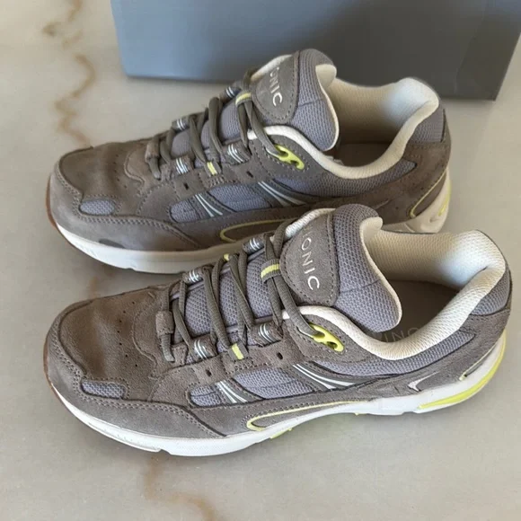 Vionic Taupe and Lemon Sneakers - Picture 3 of 9